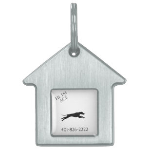 Greyhound dog tag. pet ID tag