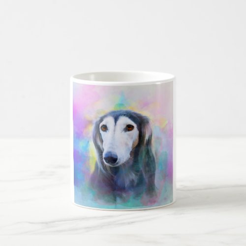 Greyhound Dog Watercolour Art Painting Coffee Mug