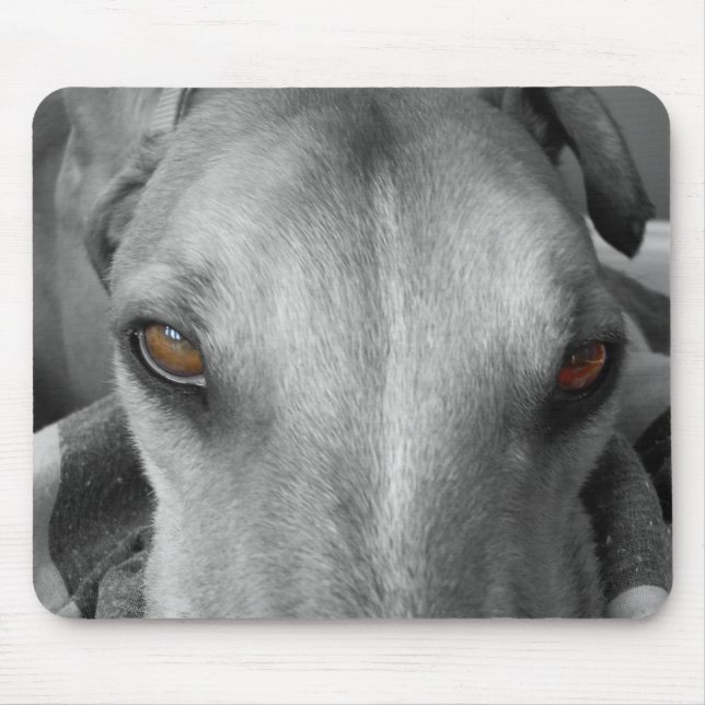 Greyhound Eyes Mouse Pad (Front)