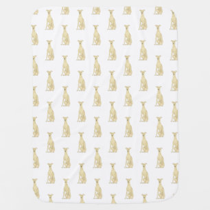 Greyhound (Fawn) Baby Blanket