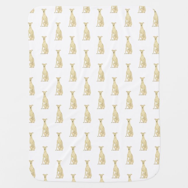 Greyhound (Fawn) Baby Blanket (Front)
