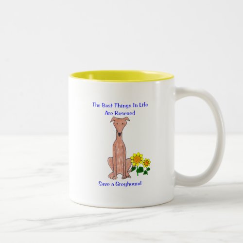 Greyhound Fawn Best Things In Life Mug