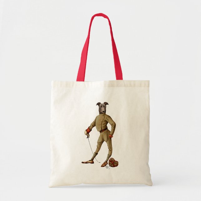 Greyhound Fencer Dark Full 2 Tote Bag (Front)