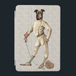 Greyhound Fencer in Cream Full 2 iPad Mini Cover<br><div class="desc">Entertainment & Leisure</div>