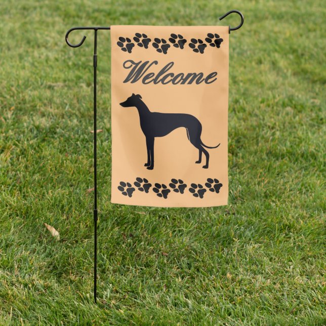Greyhound Garden Flag (In SItu)