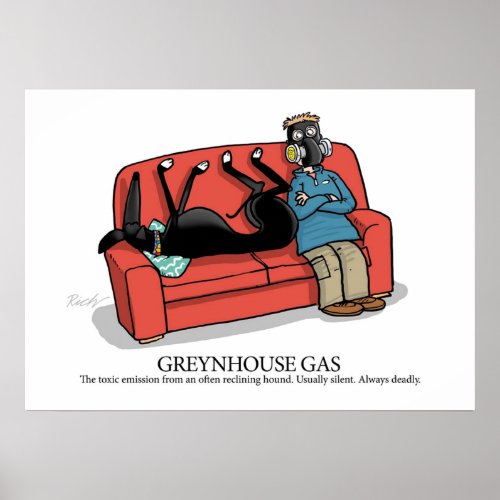 Greyhound Glossary Greynhouse Gas Poster