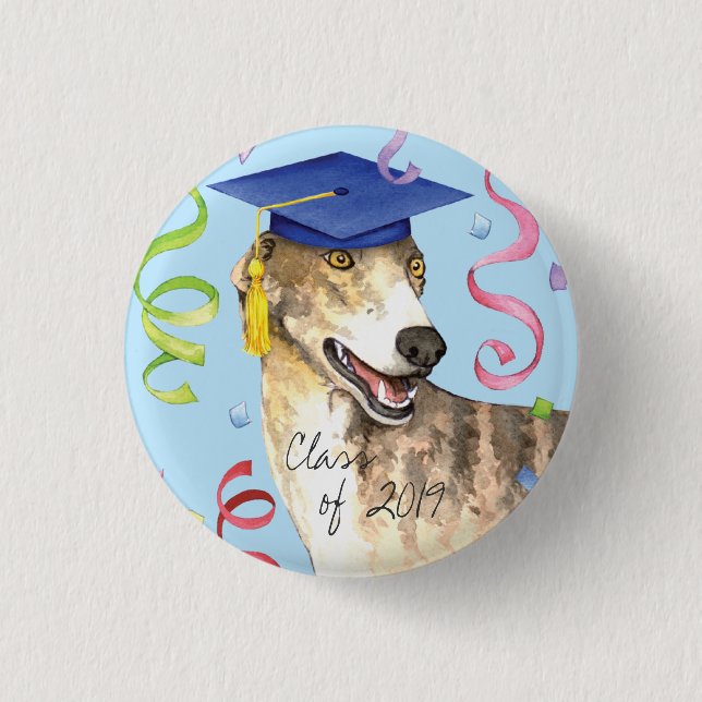 Greyhound Graduate Button (Front)