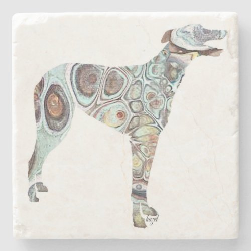 Greyhound Greyhound gifts Greyhound Stone Coaster