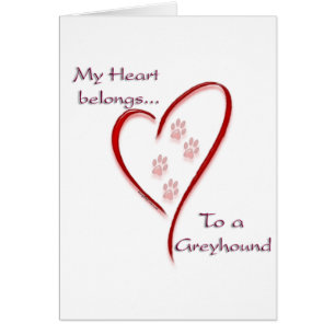 Greyhound Heart Belongs Cards