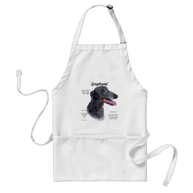 Greyhound History Design Adult Apron (Front)