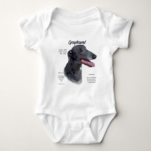 Greyhound History Design Baby Bodysuit