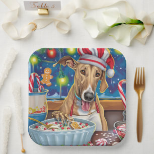 Greyhound Holiday Baking: Festive Christmas Paper Plates