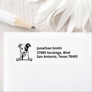 GREYHOUND Image on Return Address Label