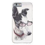 Greyhound In Glasses Dog Art Iphone 6 Case at Zazzle