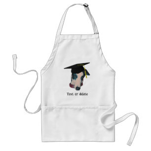 Greyhound In Graduation Cap Funny Personalized Adult Apron
