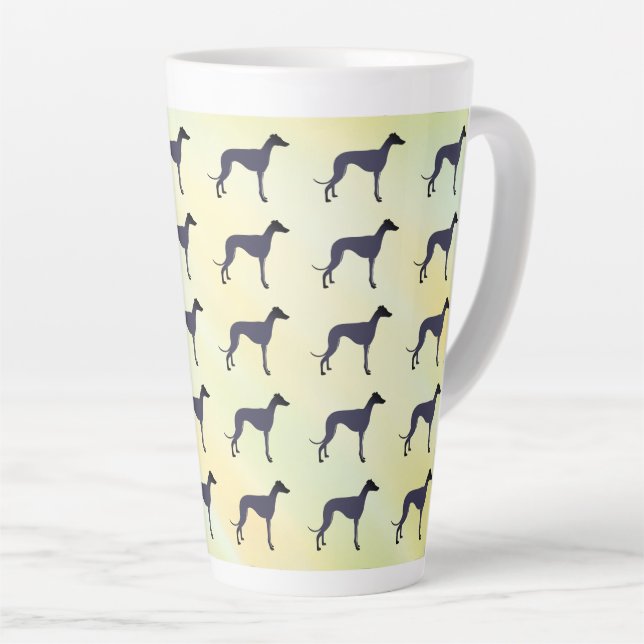 Greyhound  latte mug (Right Angle)