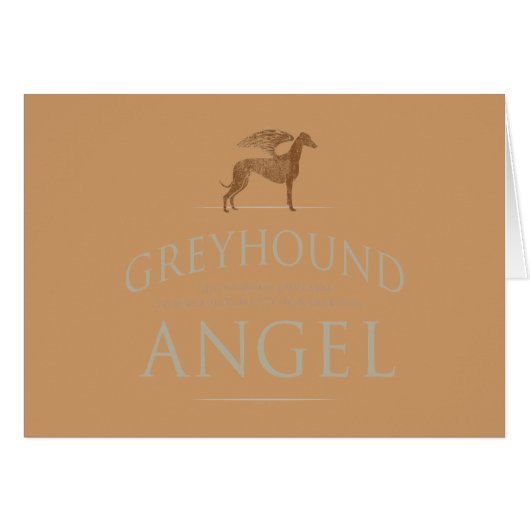 Greyhound...Like an Angel Cards (Front Horizontal)