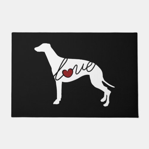 Greyhound Love Doormat