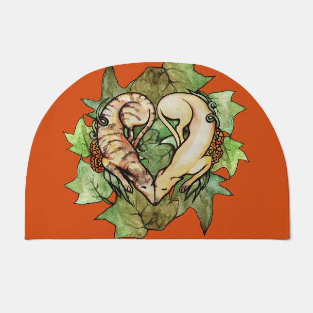 Greyhound Love Doormat (Front)