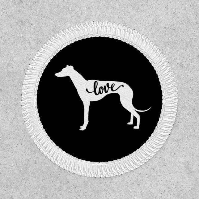 Greyhound Love Satin Patch (Front)