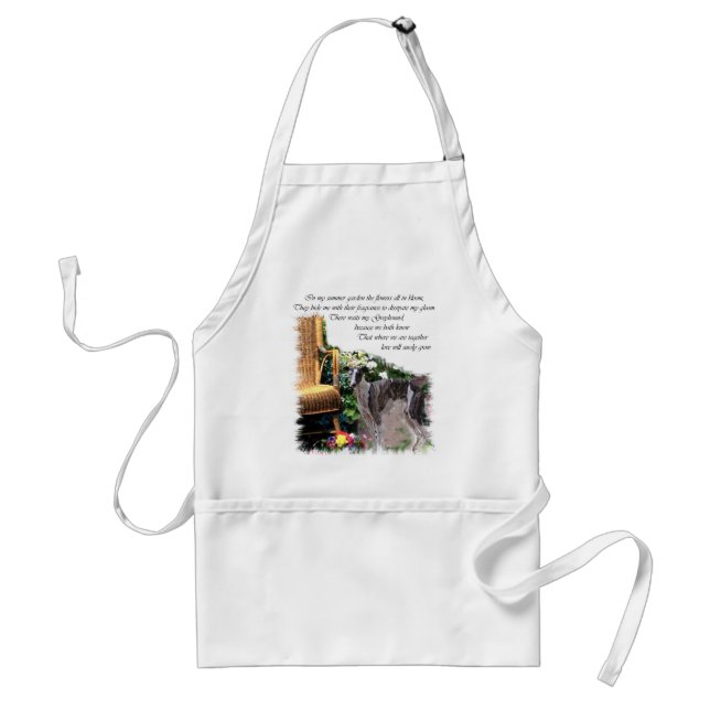 Greyhound Lovers Art Gifts Adult Apron (Front)