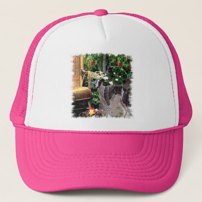 Greyhound Lovers Art Gifts Trucker Hat (Front)