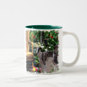 Greyhound Lovers Art Gifts Two-Tone Coffee Mug