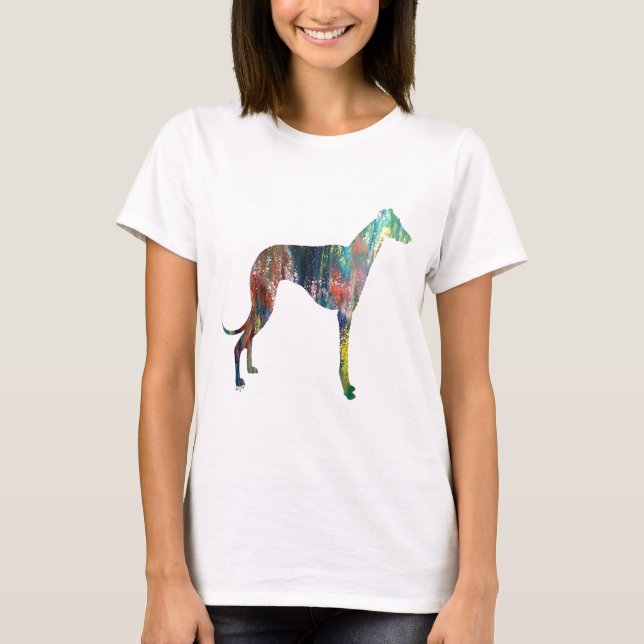 Greyhound, Loves Greyhounds, Greyhound T-Shirt (Front)