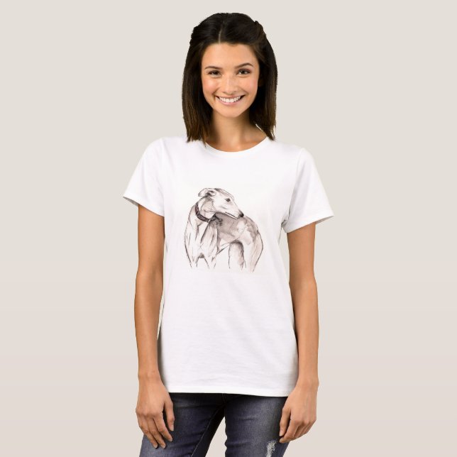 Greyhound Lurcher T-shirt (Front Full)