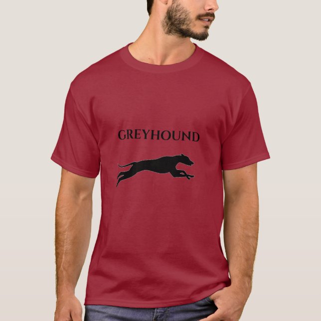 GREYHOUND MENS T-SHIRT. T-Shirt (Front)