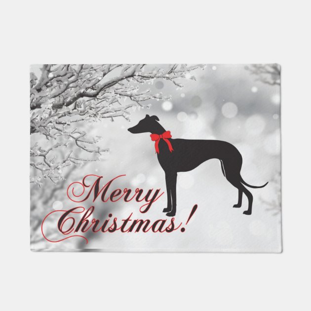 Greyhound doormat top