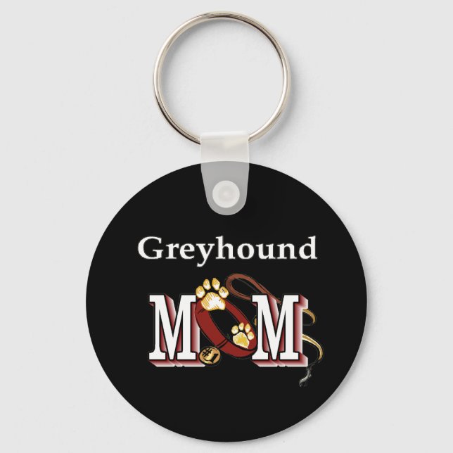 Greyhound MOM Gifts Keychain