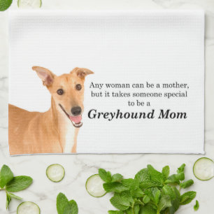 Greyhound Mom Kitchen Towel
