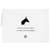 Greyhound Mothers Day card (a448) (Back Horizontal)