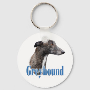 Greyhound Name Keychain