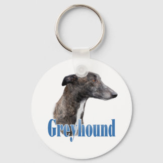 Greyhound Name Keychain