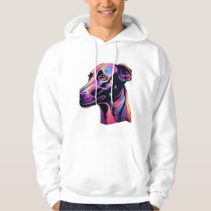 Greyhound Neon Design   Hoodie