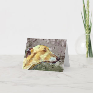 Greyhound note card (a339)