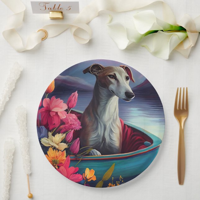 Greyhound on a Paddle: A Scenic Adventure Paper Plates (Wedding)