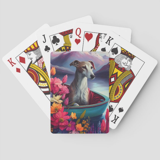 Greyhound on a Paddle: A Scenic Adventure Poker Cards (Back)