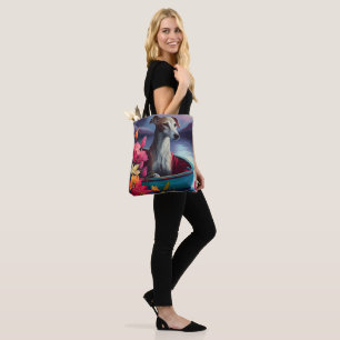 Greyhound on a Paddle: A Scenic Adventure Tote Bag