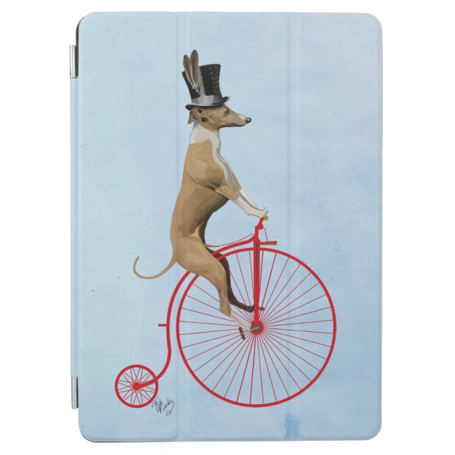 Greyhound on Red Penny Farthing iPad Air Cover (Front)
