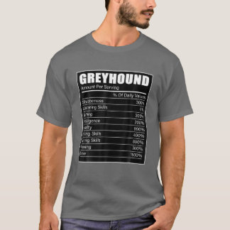 Greyhound Owner Puppy Dog Lover Greyhound Facts T-Shirt