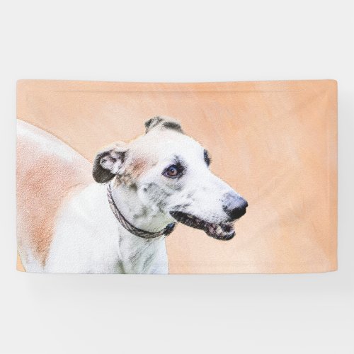 Greyhound Painting _ Cute Original Dog Art Banner
