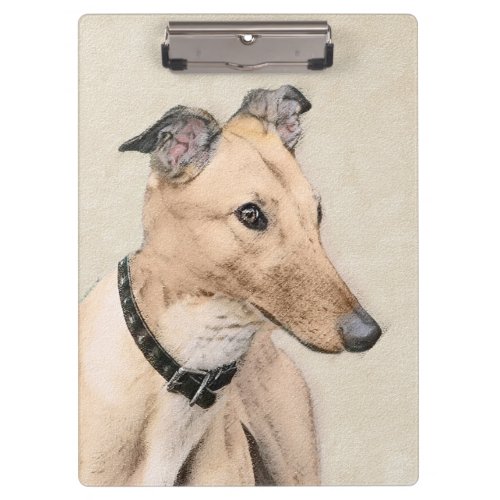 Greyhound Painting _ Cute Original Dog Art Clipboard
