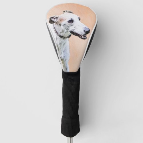 Greyhound Painting _ Cute Original Dog Art Golf Head Cover