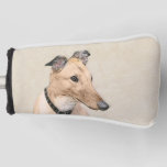 Greyhound Painting - Cute Original Dog Art Golf Head Cover