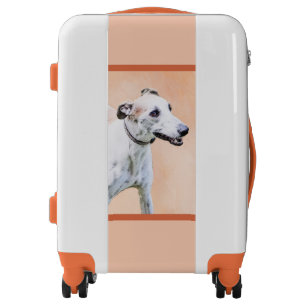 Greyhound Painting - Cute Original Dog Art Luggage