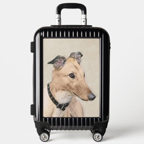 Greyhound Painting _ Cute Original Dog Art Luggage
