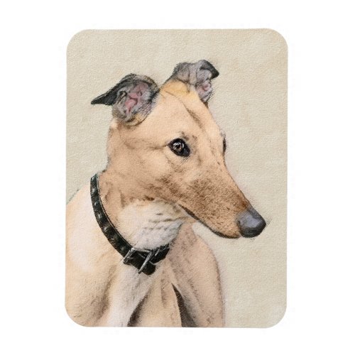 Greyhound Painting _ Cute Original Dog Art Magnet